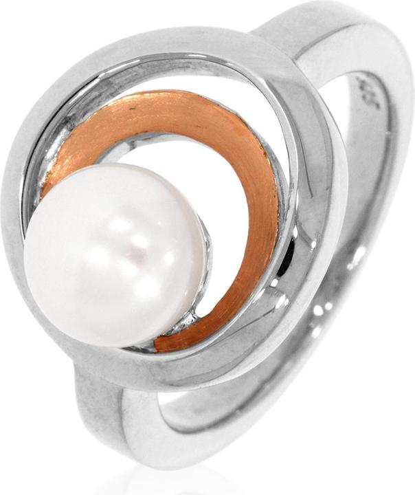 Image du produit Xen Bague bicolore avec perle de culture d'eau douce (52, Argent 925)