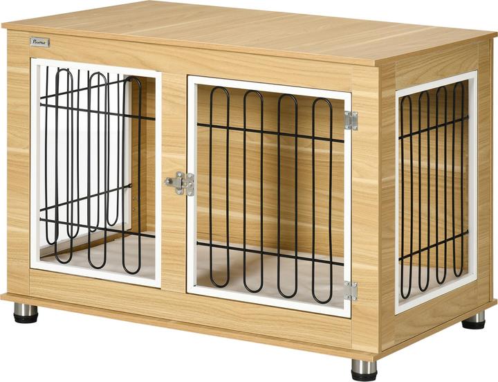 Produktbild PawHut Hundekäfig mit abschliessbaren Türen (Hundezwinger)