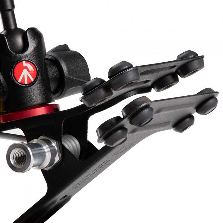 Produktbild Manfrotto Spring Clamp, Universalklammer Cold Shoe mit Kugelkopf und Blitzschuh (Stativ Fernsteuerung)