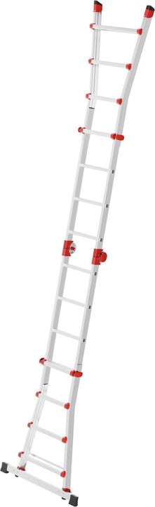 Produktbild Hailo Teleskopleiter (Anlegeleiter, Teleskopleiter, Mehrzweckleiter, 240 cm)