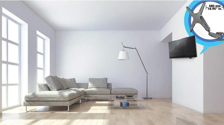 Actual product image Manhattan 461641 TV wall bracket 53.3 cm (21" 152.4 cm (60" swivel (Wall, 60", 30 kg)
