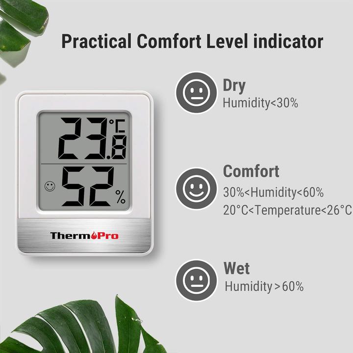 Produktbild ThermoPro Digitales Thermo-Hygrometer TP49W-6