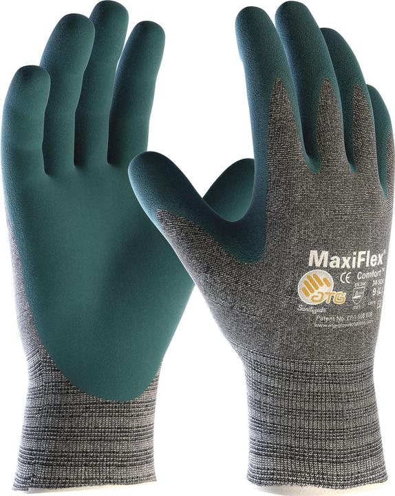 Produktbild ATG Glove MaxiFlex® Comfort S.9 Fingerhandschuh aus Nylon/Lycra mit Nitrilbeschichtung auf Handfläc (9)