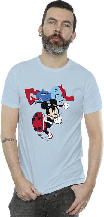 Actual product image Disney Mens Mickey Mouse Goal Striker Pose T-Shirt (S)