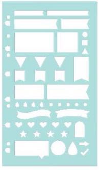 Image du produit Filofax Pochoir Planning Stencil