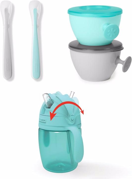 Produktbild Skiphop Easy Serve Reiseschüssel mit Löffel und Trinkflasche