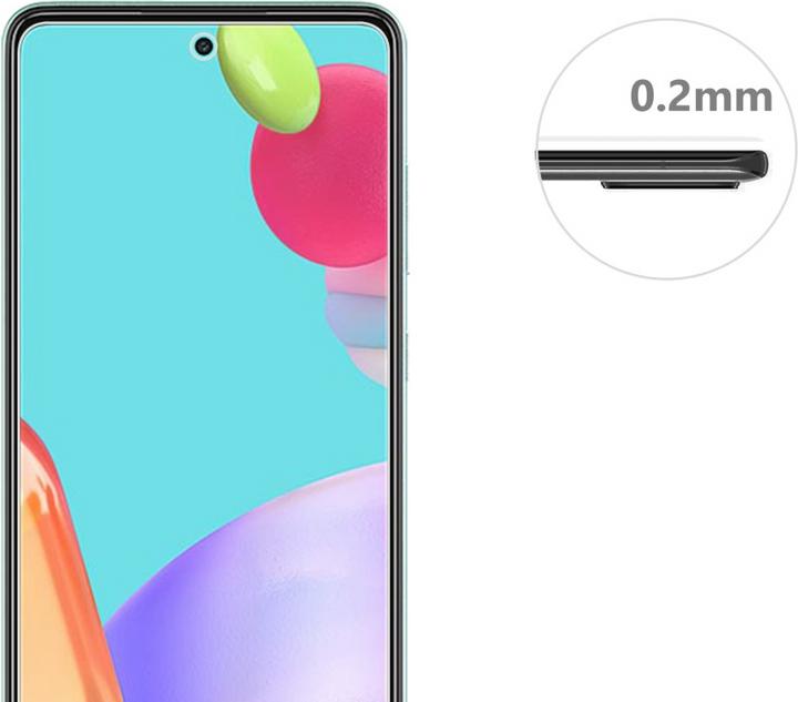 Actual product image Apfelkiste Armoured glass screen protector Samsung Galaxy (1 Piece, Samsung Galaxy A52 5G, Samsung Galaxy A52s 5G)