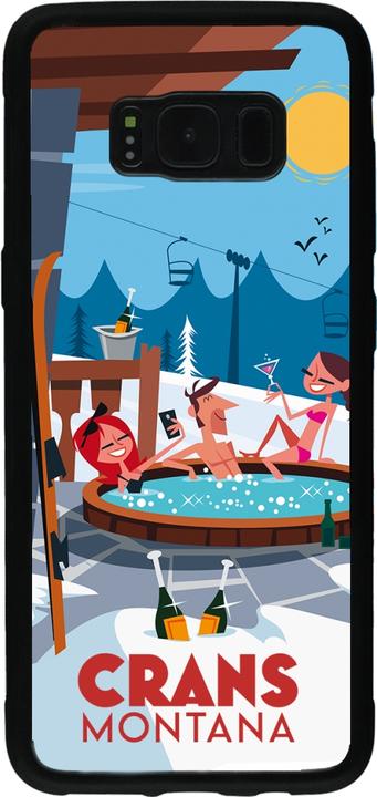 Actual product image PhoneLook Coque Silicone rigide noir Crans-Montana Mountain Jacuzzi (Samsung Galaxy S8)