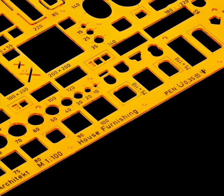 Actual product image Aristo TEMPLATE FURNISHING.1:100 (225 mm)
