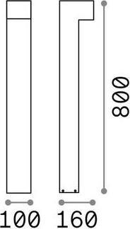 Produktbild Ideal lux SIRIO Stehleuchte G9 2-fach dimmbar Anthrazit IP44 115061 (G9)