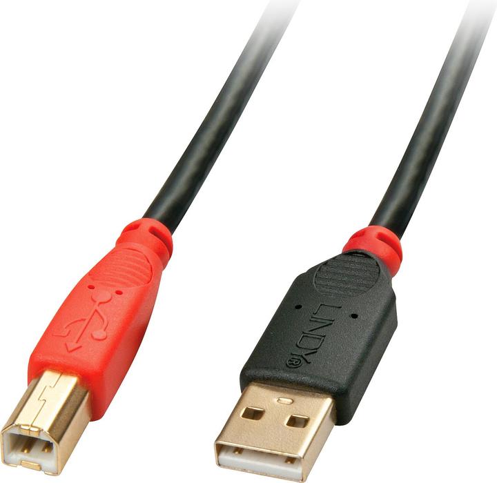 Actual product image Lindy USB 2.0 active cable A/B 15m USB 2.0 High Speed up to 480MBit/s (15 m, USB 2.0)