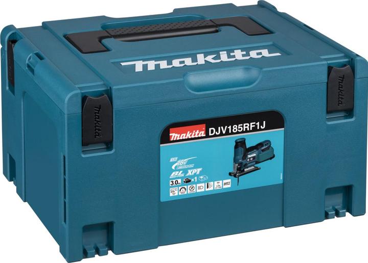 Image du produit Makita DJV 185 RF1J Battery Pendulum Hoist Jigsaw 18 V Brushless + 1x Battery 3,0 Ah + Charger + Makpac