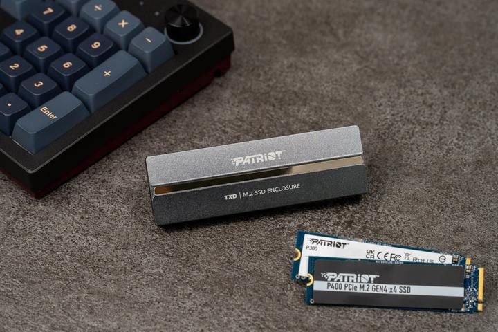 Actual product image Patriot TXD externí box USB 3.2 M.2 Gen2 NVMe SSD (M.2 2242, M.2 2230, M.2 2280, M.2 2260)