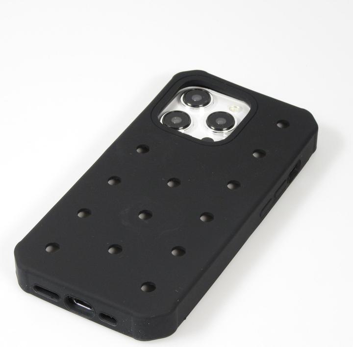 Produktbild PhoneLook Hülle Dicke Silikonhülle mit Löcher für Aufsteck-Sticker (Apple iPhone 15 Pro)