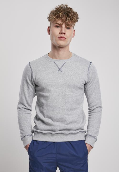 Actual product image Urban Classics Organic Contrast Flatlock Stitched Crew (XL)