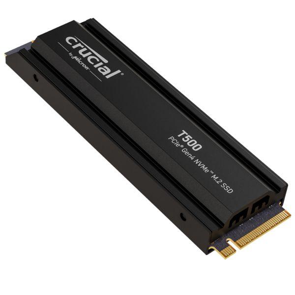 Produktbild Crucial T500 mit Kühlkörper (2000 GB, M.2 2280)