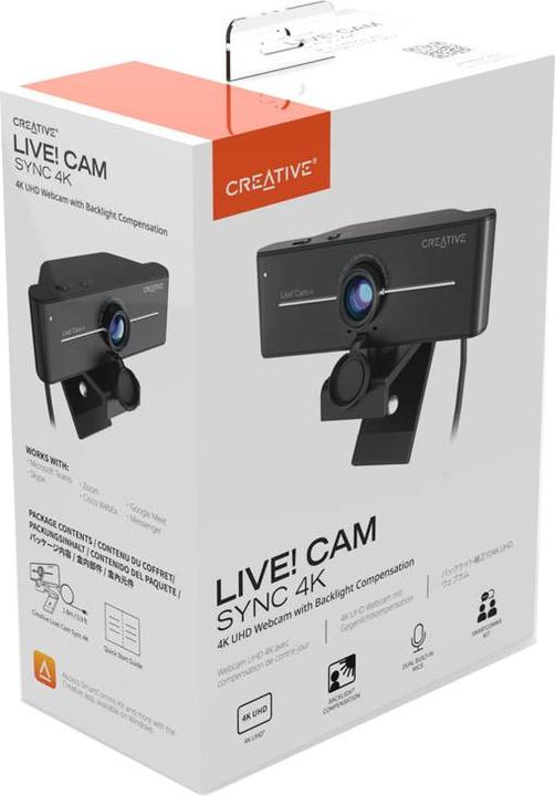 Immagine prodotto Creative in diretta! cam sync 4k (8.30 Mpx)