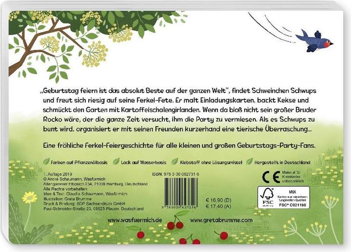 Produktbild Schwups feiert Geburtstag (Deutsch, Claudia Schaumann, Greta Brumme, 2019)