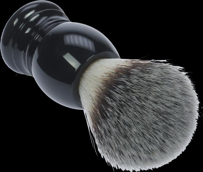Image du produit Blaireau, poils synthétiques, manche plastique noir Anneau Ø 21,5 mm (Blaireau)