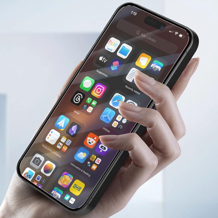 Image du produit Mayaxess Film pour écran CrystalGuard (1 pièce(s), Apple iPhone 15 Pro)