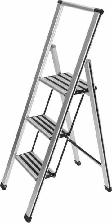 Produktbild Wenko Klapptritt silber 3 Stufen, H: 119,0 cm (Klapptritt, 44 cm)