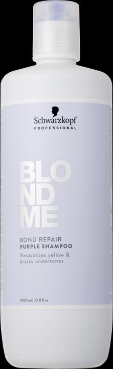 Schwarzkopf Professional BLONDME Bond Repair Lila Shampoo (1000 ml, Flüssiges Shampoo)