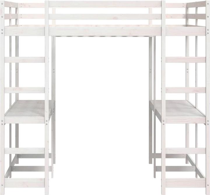 Image du produit VidaXL Lit mezzanine avec bureau & échelle (180 x 200 cm)