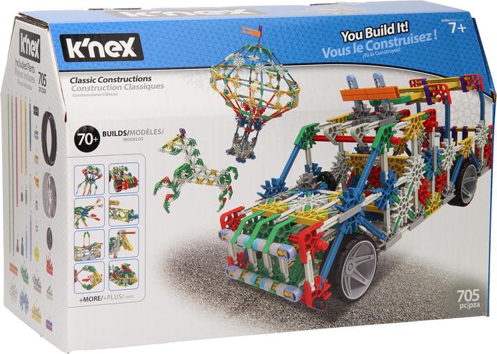 Actual product image K'Nex Classic construction kit 70 models, 705 parts.