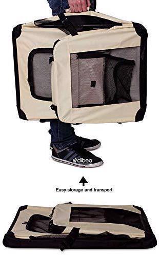 Produktbild Dibea Hundetransportbox (Hund, Waschbar, Atmungsaktiv, Abschliessbar, Faltbar)