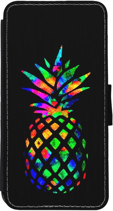 Actual product image PhoneLook Coque Wallet noir Pineapple Multi-colors (Apple iPhone 12)