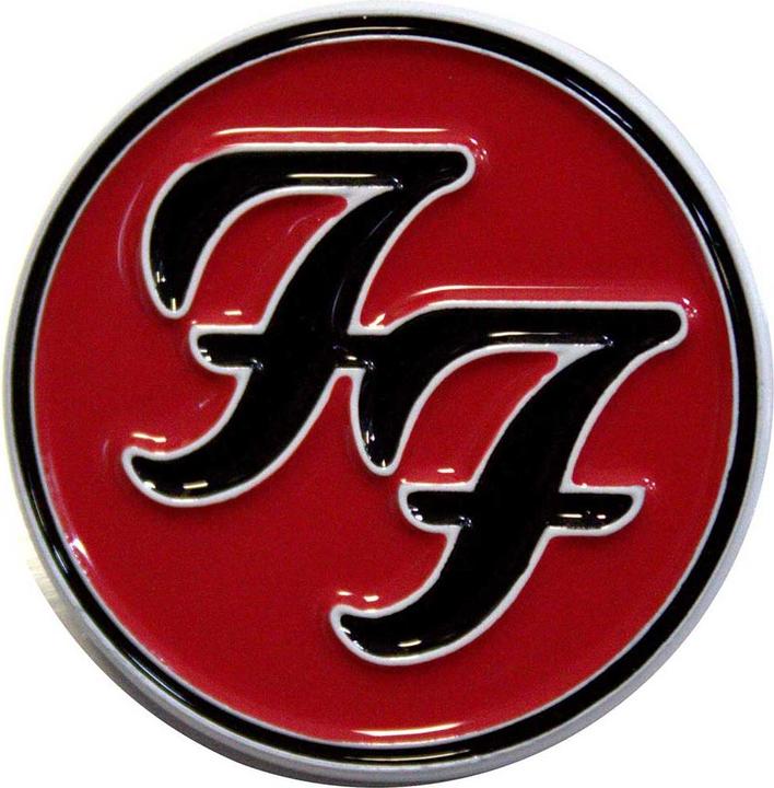 Foo Fighters Abzeichen Flight Tag Metall Kunststoff