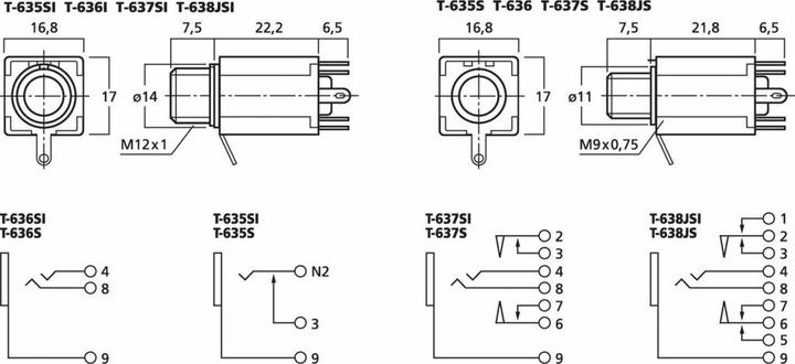 Produktbild Monacor Klinken-Einbaubuchse 6,3-mm-Mono/stereo