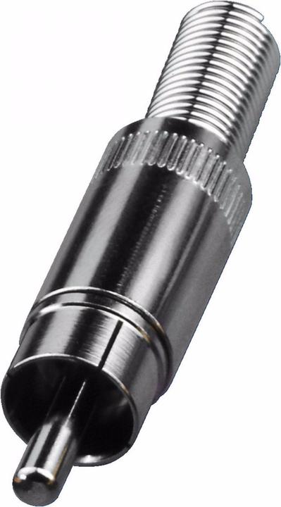Image du produit Monacor Fiche RCA chromée Entrée de câble 5.5mm