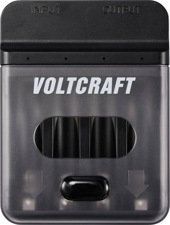 Image du produit Voltcraft VC-BC4-PB1 Chargeur et banque d'énergie 2en1 (1 pcs, Piles rechargeables + chargeur)