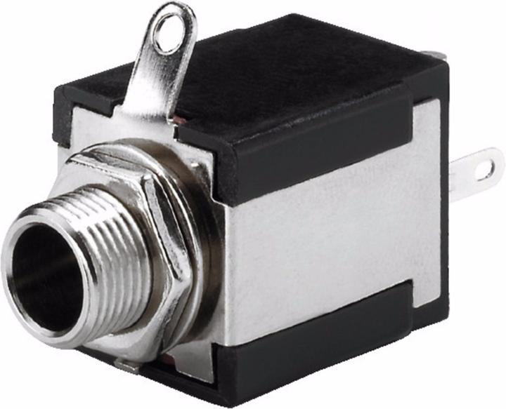 Monacor Klinken-Einbaubuchse 6,3-mm-Mono/stereo