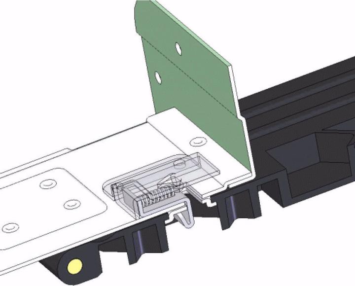 Actual product image Adam Hall 34733 Recessed fold-out handle