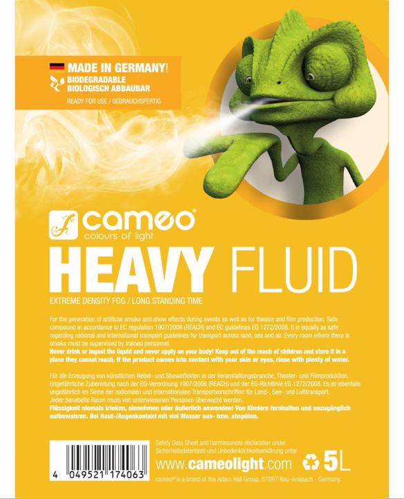 Actual product image HEAVY FLUID 5 L fog fluid (Fog fluid)