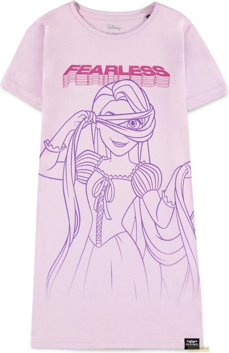 Difuzed Disney Fearless Princess (Kids) - Rapunzel Girls Short Sleeved T-shirt Dress - 158/164 (158)