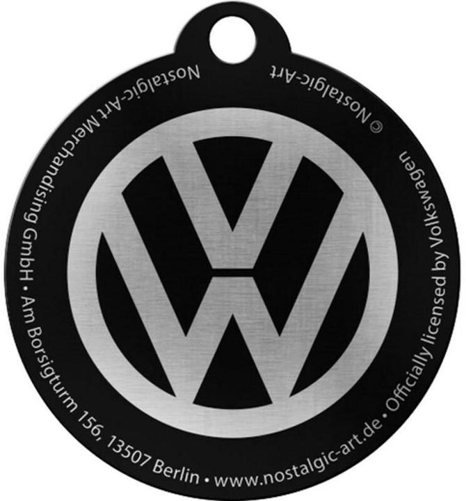 Produktbild Nostalgic-Art Merchandising Nostalgic Art Schlüsselanhänger VW Ø 4 cm, Blau/Weiss, Motiv: Logo