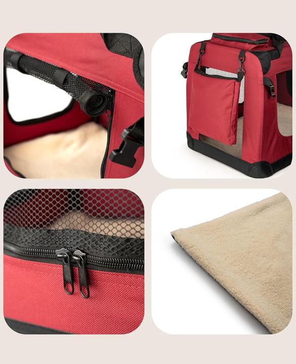 Actual product image Ionto Dog transport box (Dog, Cat, Safety closure, Can be opened completely, Breathable, Washable, Foldable)