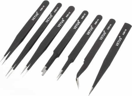 Produktbild Ueli Express 7 in 1 Profi Metall Pinzetten Set ESD Safe