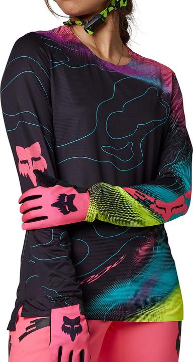 Produktbild Fox Jersey 22 W Flexair Ls Lunar Blk/Pnk (L)