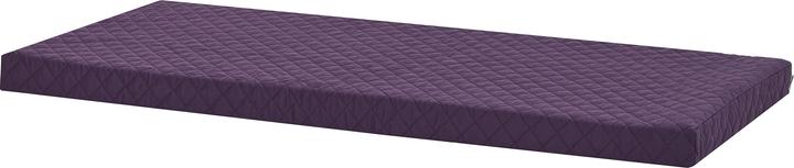Hoppekids Foam mattress incl. cover, 90x200 cm, height 9cm, quilted, Loganberry Purple (90 x 200 cm)