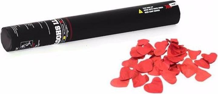 TCM Konfetti-Shooter 50cm, rote Herzen