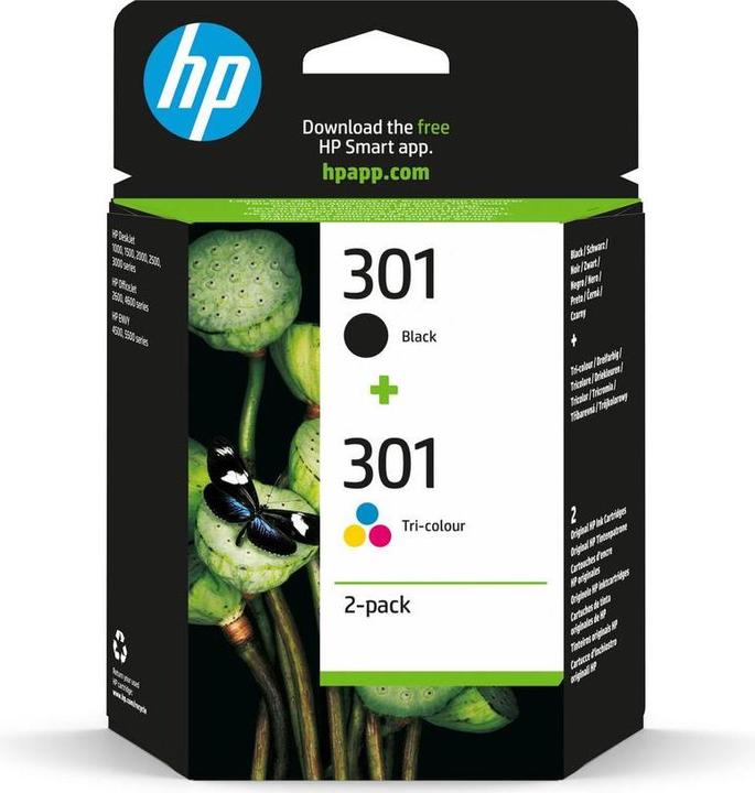 Image du produit HP 301 - Inktcartridges- Zwart - Kleur - Dual-Pack