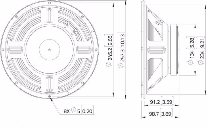 Produktbild Lavoce WSF101.70G 10" Gitarrenlautsprecher, Ferrit (1 Stk.)