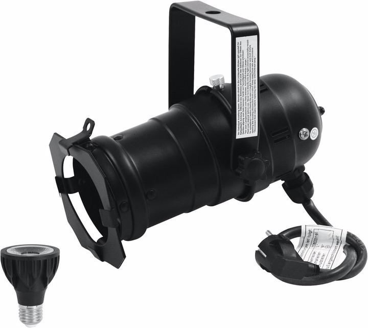 Actual product image Eurolite Set PAR-20 Spot sw + PAR-20 230V COB 6W E-27 LED 1800-3000K dim2warm (LED)