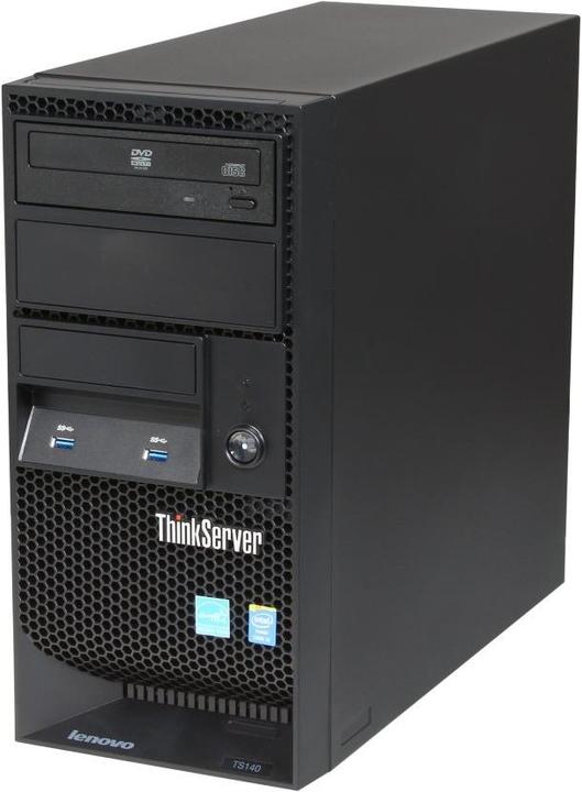 Actual product image Lenovo ThinkServer TS140 (Intel Xeon E3-1226 v3, 4 GB, Tower Server)