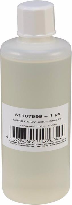 Immagine prodotto Eurolite Inchiostro da stampa UV-attivo, blu trasparente, 100ml