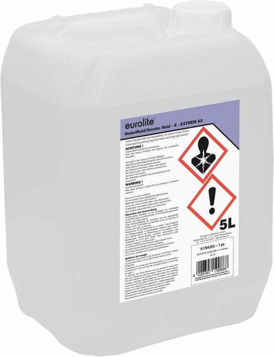 Image du produit Eurolite Smoke Fluid -X- Extrem A2, 5l fluide fumigène (Liquide de brouillard)